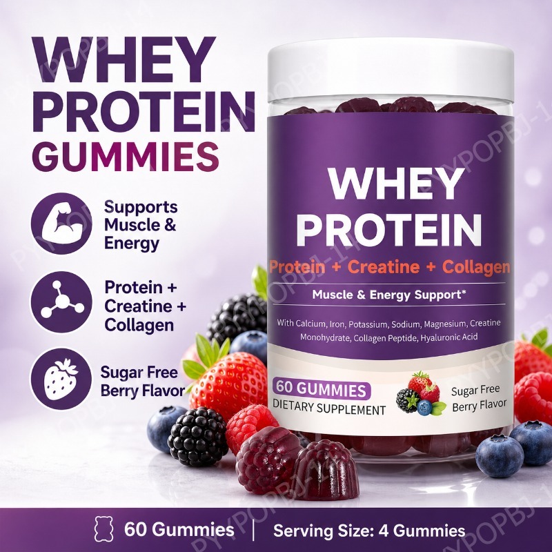 Fitness Nutrition Whey Protein - Żelki proteinowe z kreatyną, kolagenem i