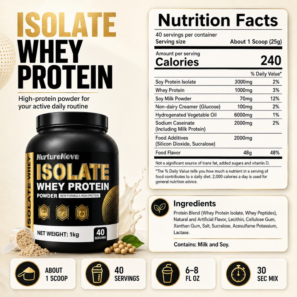 NurtureNova Isolate Whey Prote – Fitness Nutrition Whey Protein recenzja i cena