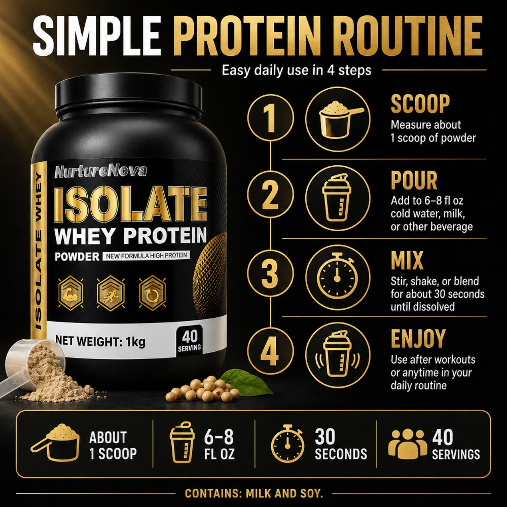 NurtureNova Isolate Whey Prote – Fitness Nutrition Whey Protein recenzja i cena