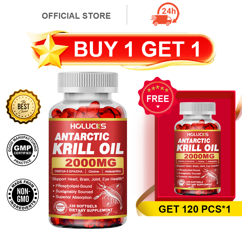 HOLUCKS Olejek z krila antarkt – Krill Oil Supplement recenzja i cena